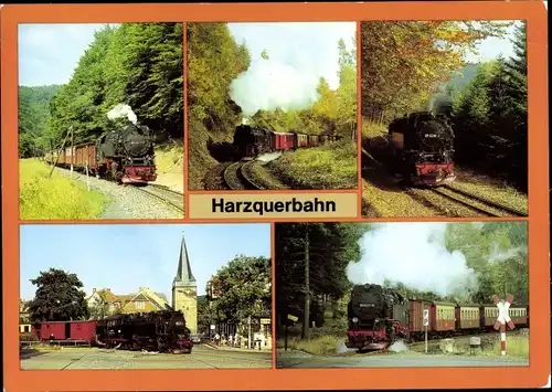 Ak Deutsche Eisenbahn, Dampflok, Harzquerbahn