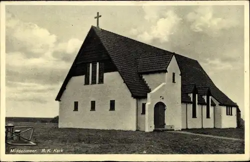 Ak Middenmeer Nordholland, R. K. Kerk