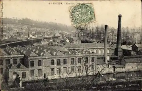 Ak Lisieux Calvados, Vue sur l'Usine