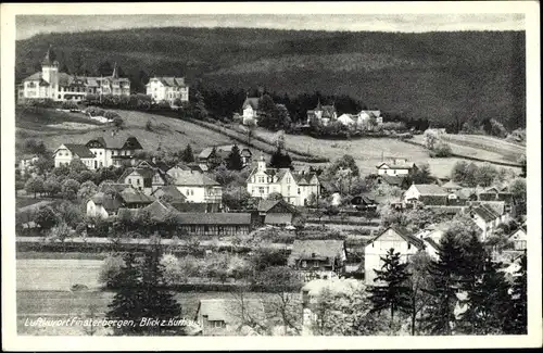 Ak Finsterbergen Friedrichroda im Thüringer Wald, Blick zum Kurhaus und Rennsteig