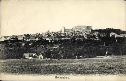 Ak Hachenburg im Westerwald, Totale