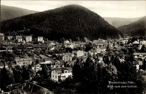 Ak Friedrichroda im Thüringer Wald, Blick nach dem Gottlob