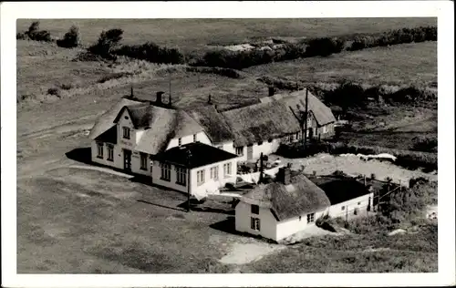 Ak Böhl Sankt Peter Ording, Pension, Vogelschau
