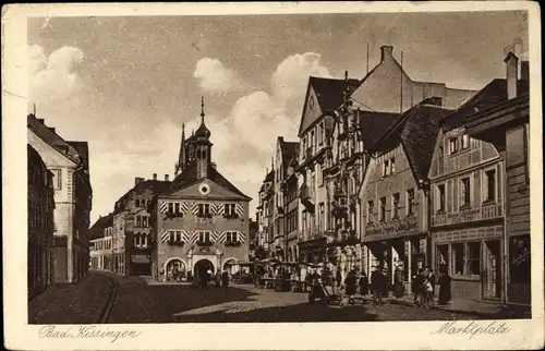 Ak Bad Kissingen Unterfranken Bayern, Marktplatz