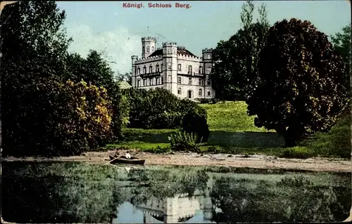 Ak Leoni Berg am Starnberger See, Königliches Schloss Berg