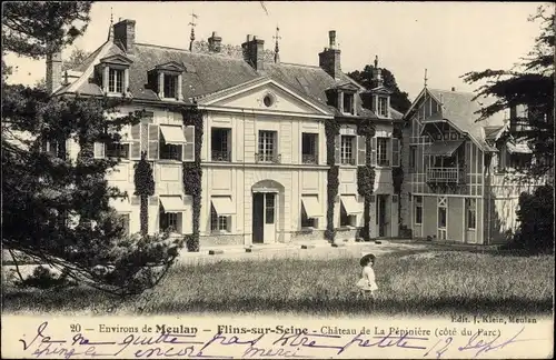 Ak Flins sur Seine Yvelines, Chateau de La Pepiniere