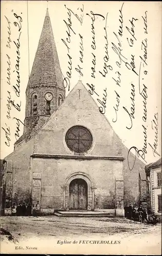 Ak Feucherolles Yvelines, Eglise