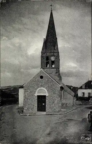 Ak Hardricourt Yvelines, Eglise Saint Germain de Paris