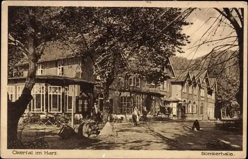 Ak Goslar am Harz, Okertal, Hotel Romkerhalle mit Villa Helene