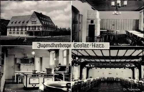 Ak Goslar am Harz, Jugendherberge, Küche, Tagesräume