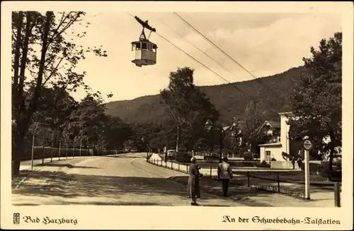 Ak Bad Harzburg am Harz, Schwebebahn-Talstation