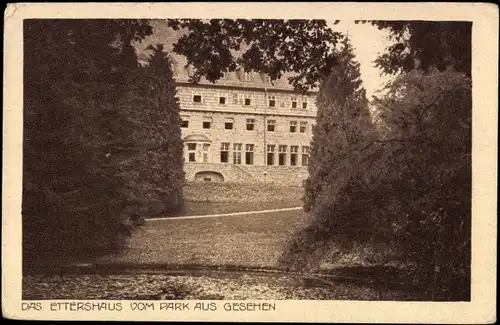 Ak Bad Harzburg am Harz, Blick auf das Siemens Ettershaus vom Park