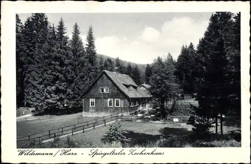 Ak Wildemann Clausthal Zellerfeld im Oberharz, Spiegeltaler Zechenhaus