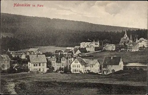 Ak Hahnenklee Bockswiese Goslar im Harz, Ortsansicht