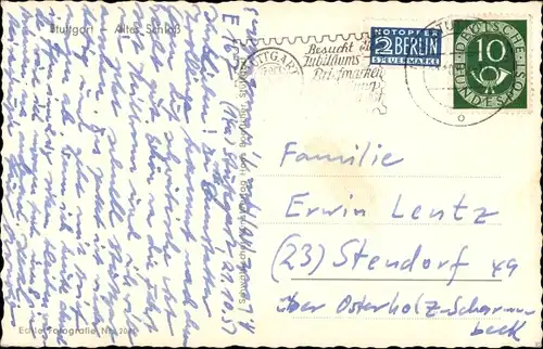 Ak Stuttgart in Baden Württemberg, altes Schloss