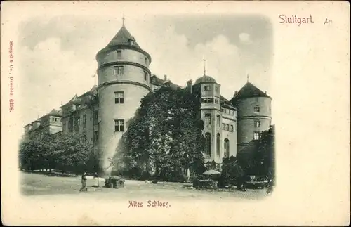 Ak Stuttgart am Neckar, altes Schloss