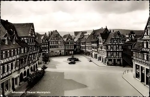 Ak Schorndorf in Baden Württemberg, Oberer Marktplatz