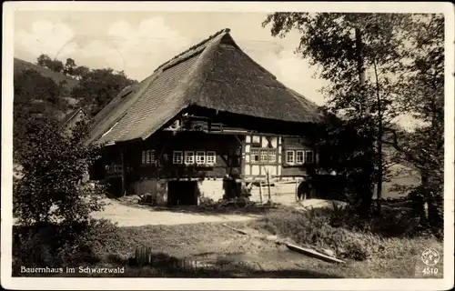 Ak Bauernhaus im Schwarzwald