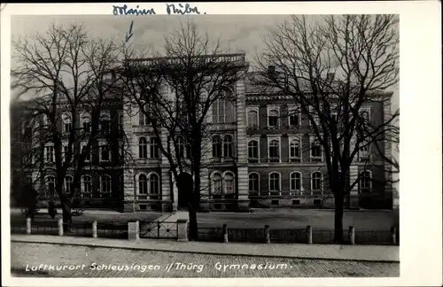 Ak Schleusingen in Thüringen, Gymnasium