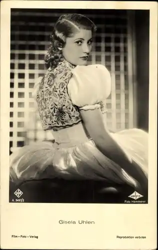 Ak Schauspielerin Gisela Uhlen, Portrait