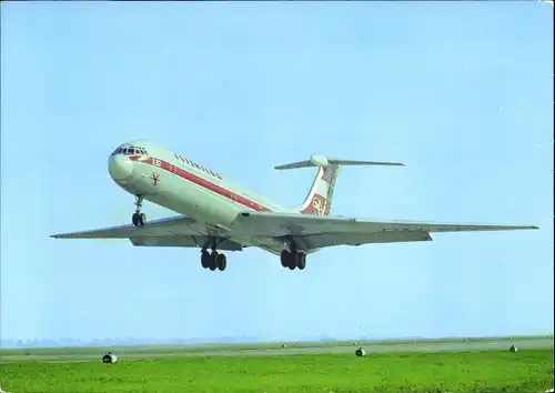 Ak Deutsches Passagierflugzeug, Interflug, Iljuschin IL 62