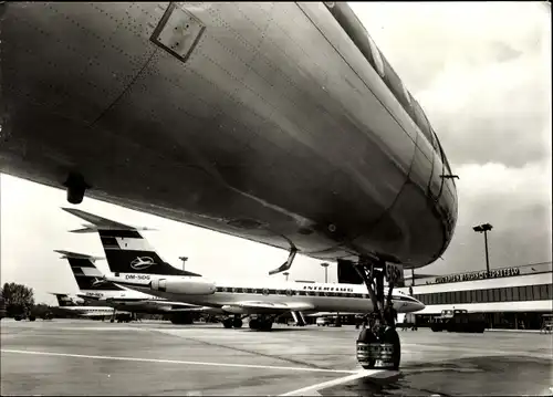 Ak Flughafen Berlin Schönefeld, Interflug, Tupolev Tu-134 A, DM-SDG, DM-SEH