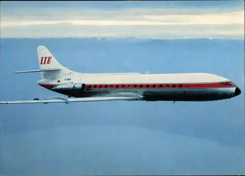 Ak Deutsches Passagierflugzeug, LTU, Caravelle SE 210 1 R, D ABAP