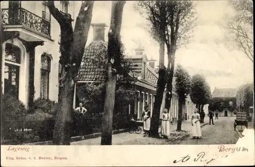 Ak Bergum Friesland Niederlande, Lageweg