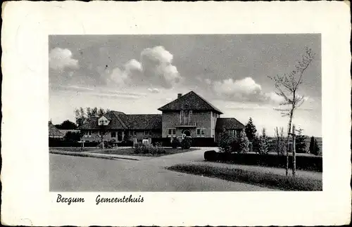 Ak Bergum Friesland Niederlande, Gemeentehuis