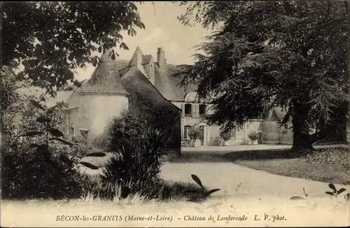 Ak Bécon les Granits Maine et Loire, Chateau de Landeronde