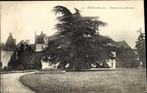 Ak Bécon Maine et Loire, Chateau de Landeronde