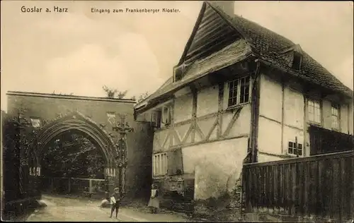 Ak Goslar am Harz, Eingang zum Frankenberger Kloster