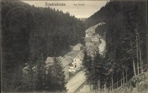 Ak Friedrichroda im Thüringer Wald, Der Grund