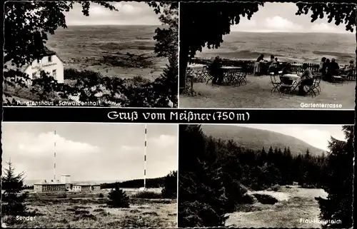 Ak Abterode Meißner in Hessen, Gasthof Schwalbenthal, Frau Holle Teich, Sender