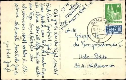 Ak Mayen in der Eifel, Stadt, Schloss, Schiefer Turm, Brückentor, Märchenhort, Genovevaburg