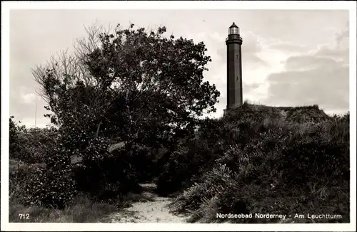 Ak Norderney in Ostfriesland, Leuchtturm