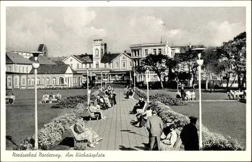 Ak Norderney in Ostfriesland, Kurhausplatz