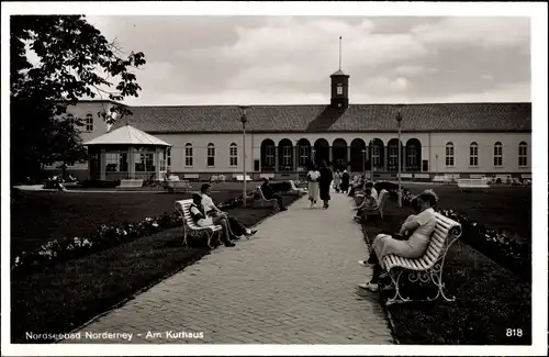 Ak Norderney in Ostfriesland, Am Kurhaus