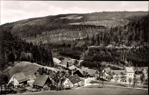 Ak Oberhöllgrund Waldbrunn im Odenwald, Panorama