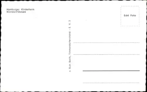 Ak Ostseebad Niendorf Timmendorfer Strand, Hamburger Kinderheim