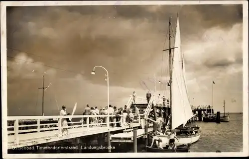 Ak Ostseebad Timmendorfer Strand, Landungsbrücke