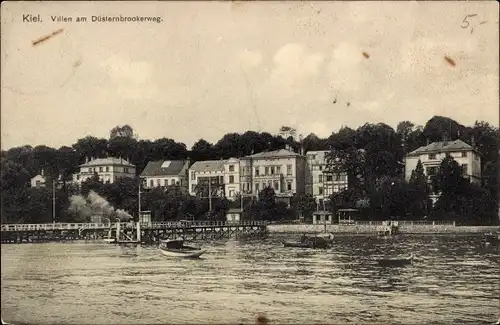 Ak Kiel in Schleswig Holstein, Villen am Düsternbrookerweg