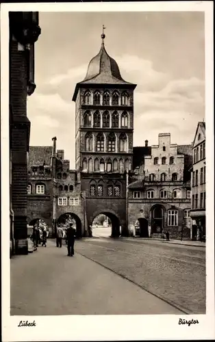 Ak Hansestadt Lübeck, Burgtor