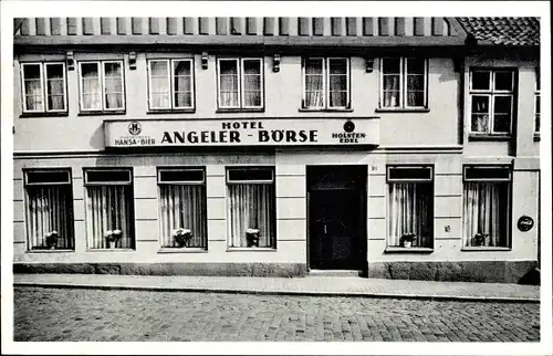 Ak Schleswig an der Schlei, Hotel Angeler Börse