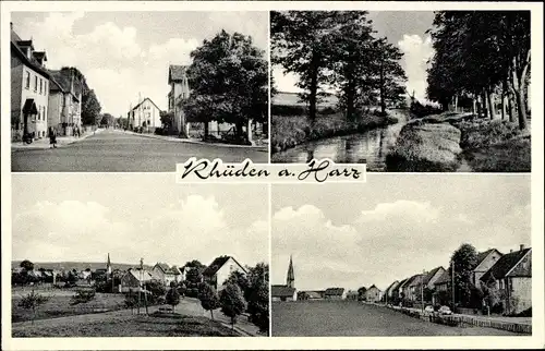 Ak Rhüden Seesen am Harz, Teilansichten, Uferpartie