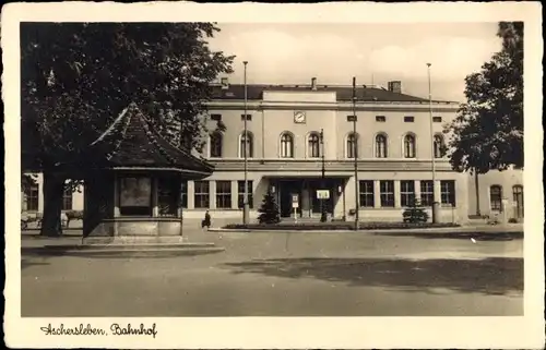 Ak Aschersleben im Salzlandkreis, Bahnhof