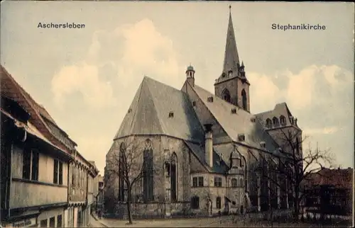 Ak Aschersleben im Salzlandkreis, Stephanikirche