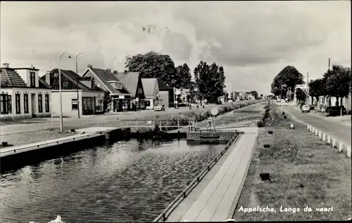 Ak Appelscha Fryslân Friesland, Langs de vaart