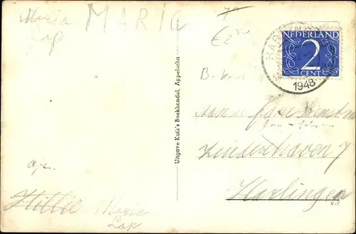 Ak Appelscha Fryslân Friesland, Postkantorr