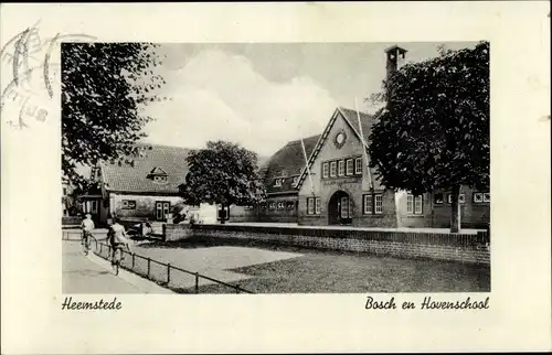 Ak Heemstede Nordholland Niederlande, Bosch en Havenschool